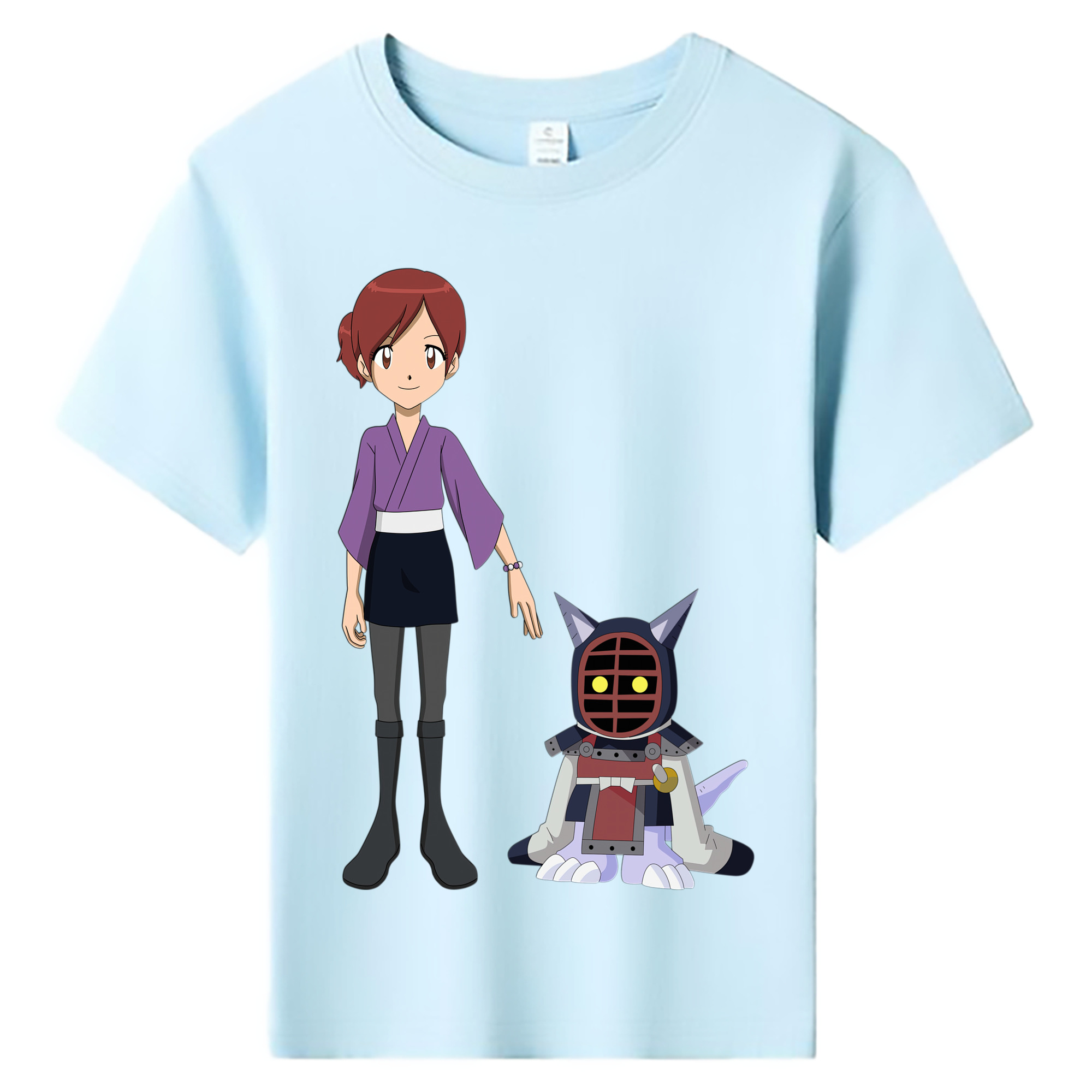 （画像用） Digimon デジタルモンスター/デジモン 綿100％キッズTシャツ（フロントプリント）